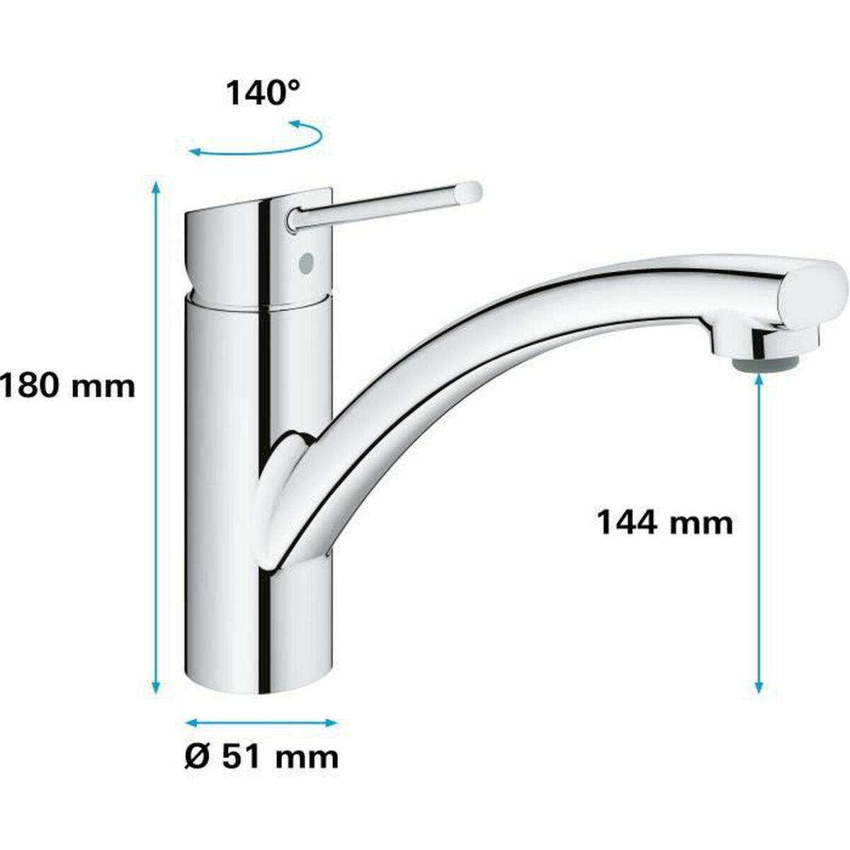 Rubinetto Monocomando Grohe 30358000 - Image 5