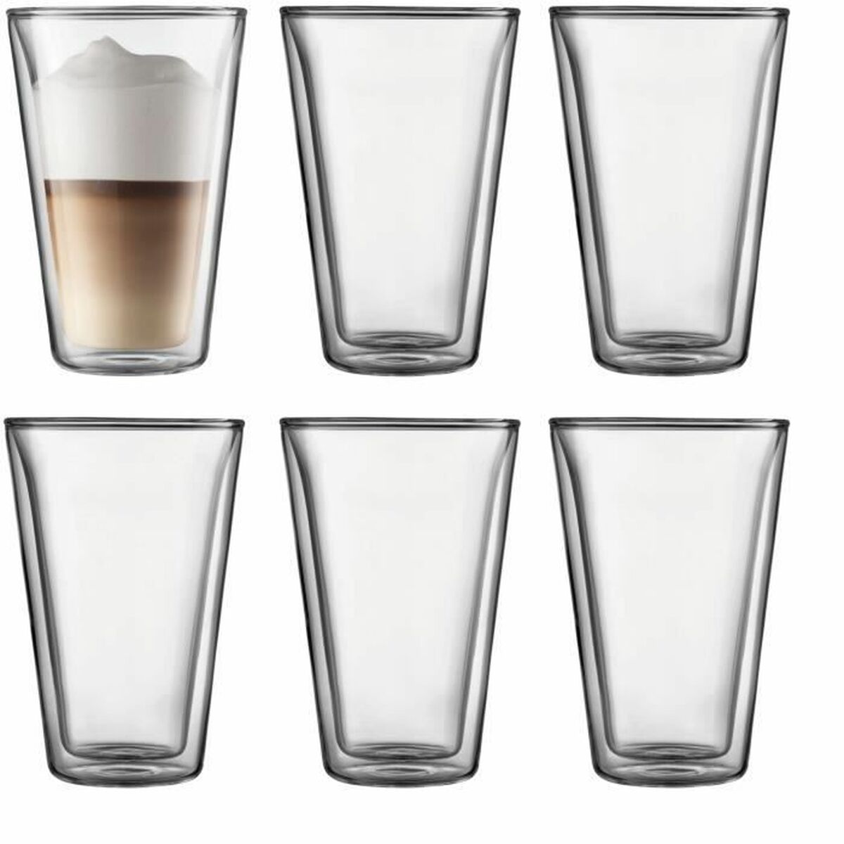 Set di Bicchieri Bodum 400 ml Trasparente Vetro Borosilicato Liscio 6 Pezzi (6 Unità)