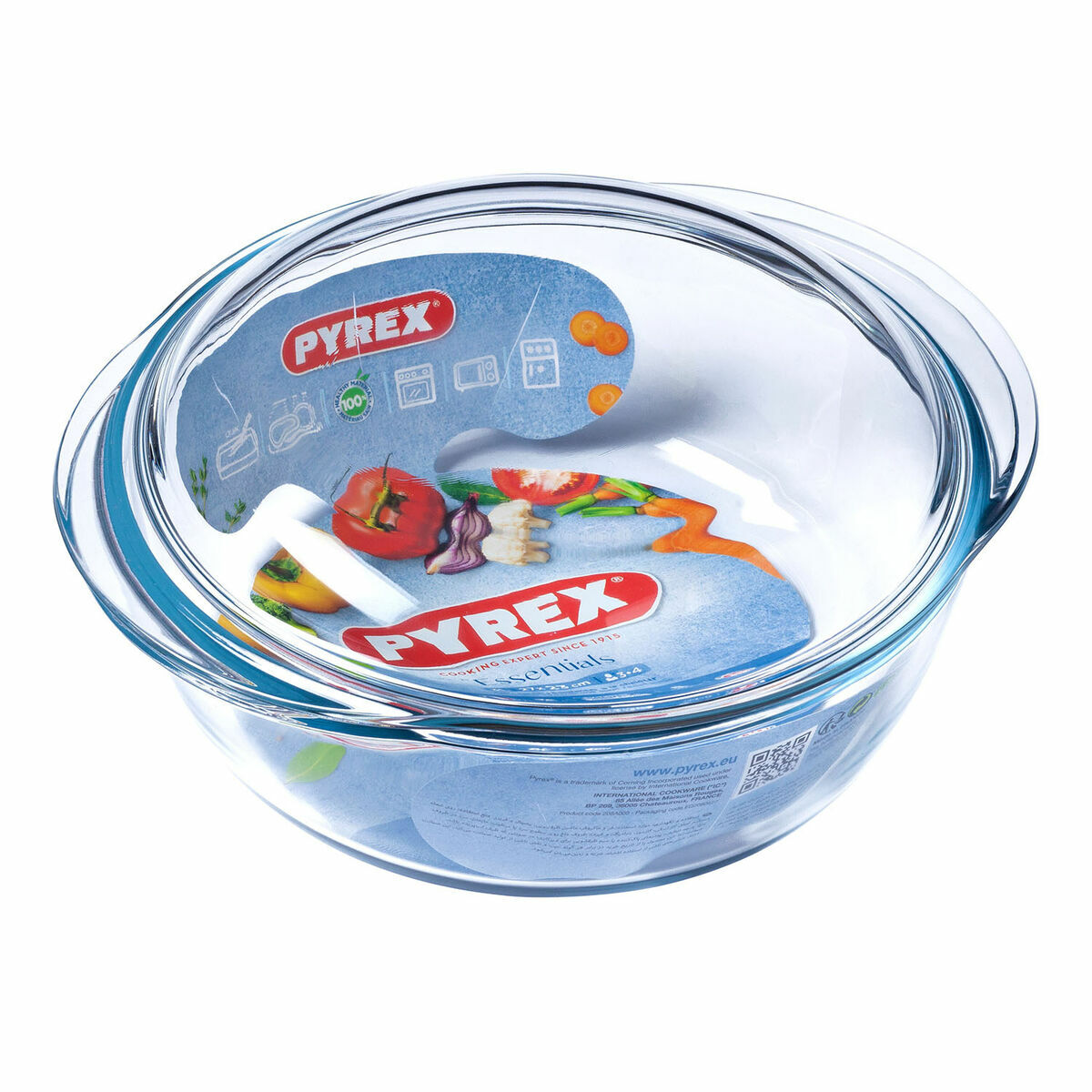 Casseruola con coperchio Pyrex Essentials 23 x 11 x 27 cm Trasparente Vetro 32 L - Image 6