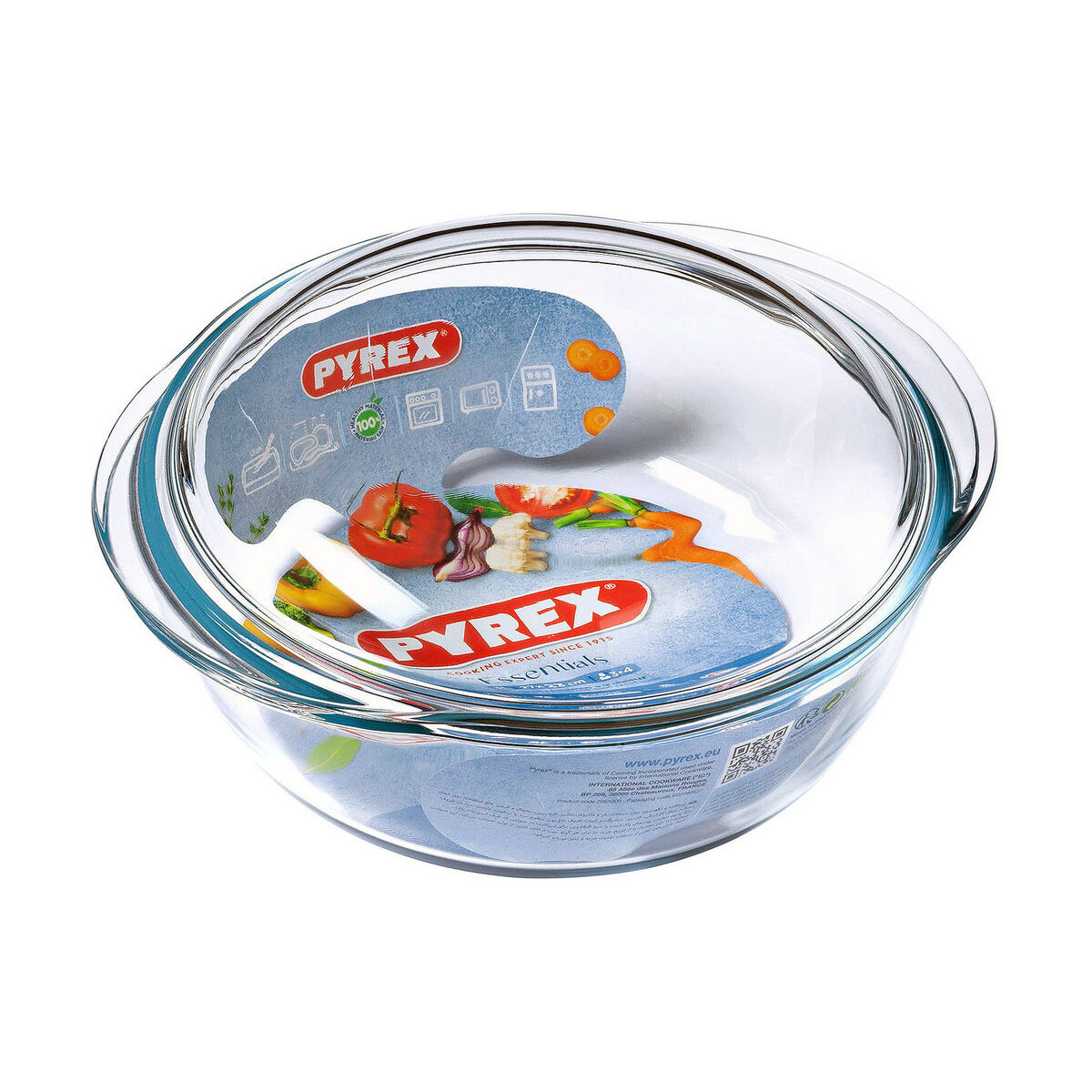 Casseruola con coperchio Pyrex Essentials 23 x 11 x 27 cm Trasparente Vetro 32 L - Image 5