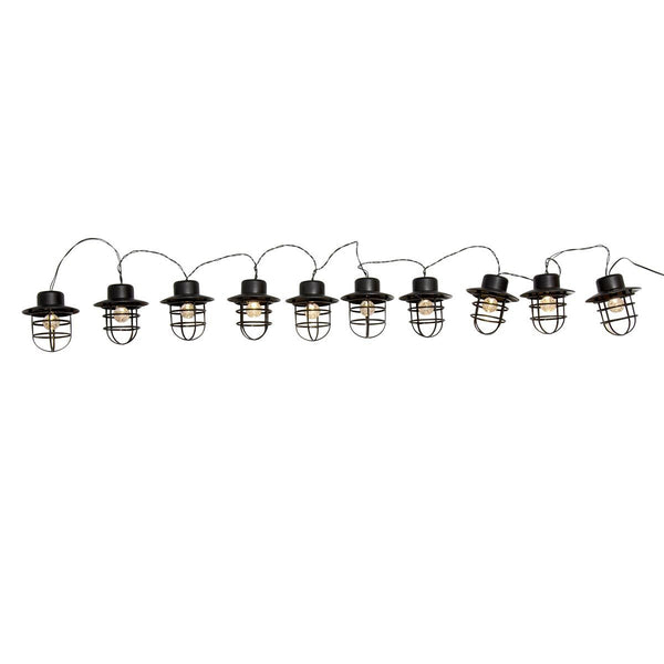 Ghirlanda di Luci LED Lumisky Detroit Bianco Nero Floreale