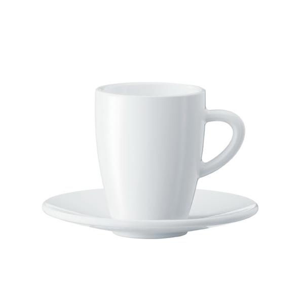 Set di 2 Tazze da Caffè Jura 85 ml Bianco (2 Unità)