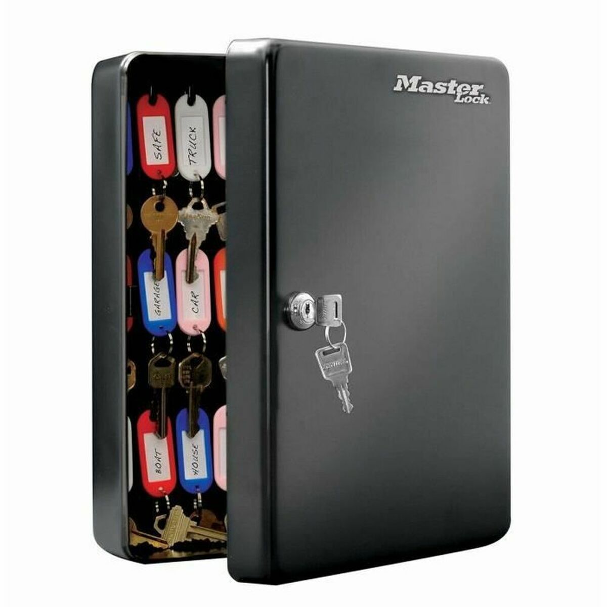 Armadietto portachiavi Master Lock ?9,8 x 23,9 x 30 cm 50 Chiavi Nero Acciaio