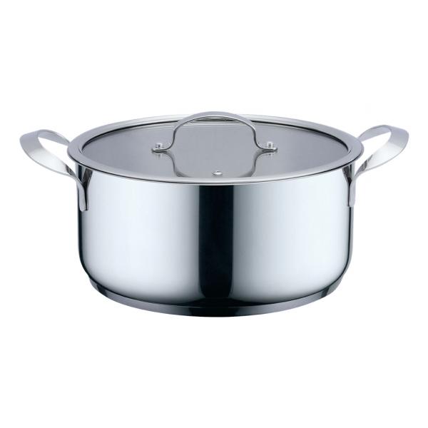 Casseruola con coperchio Haeger PA-24H.003A Beige Grigio Ø 24 cm