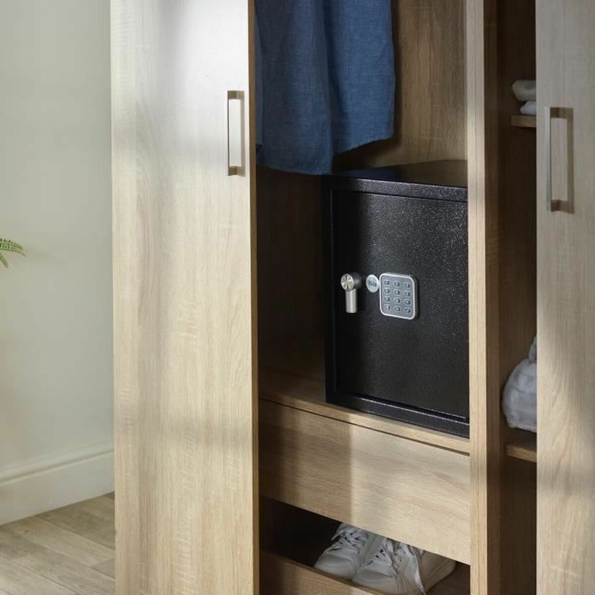 Cassaforte con Serratura Elettronica Yale Nero 40 L 39 x 35 x 36 cm Acciaio inossidabile - Image 3