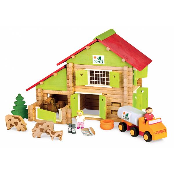 Playset Jeujura My Wooden Farm 180 Pezzi
