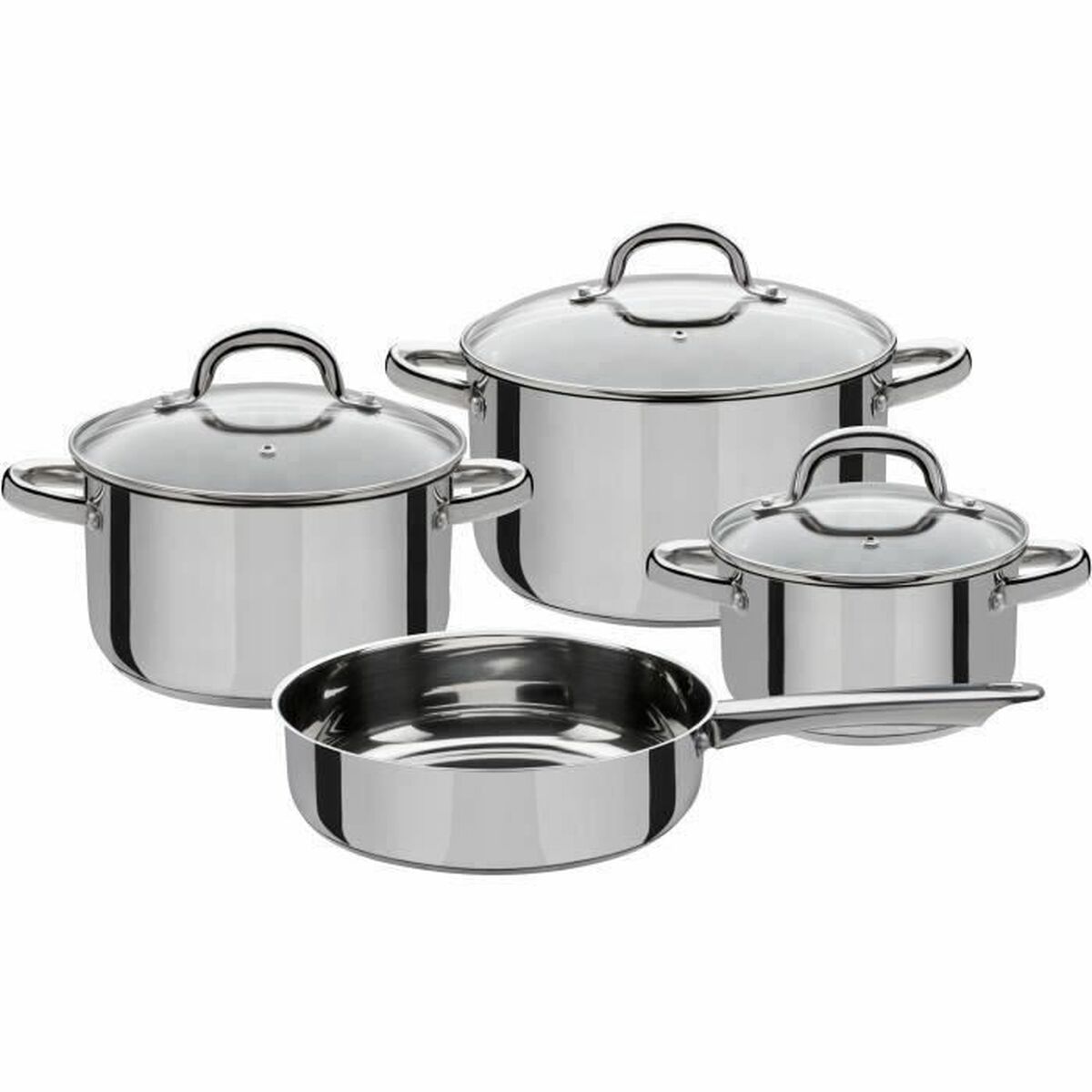 Batteria da Cucina GSW Acciaio 4 Pezzi (7 Unità)