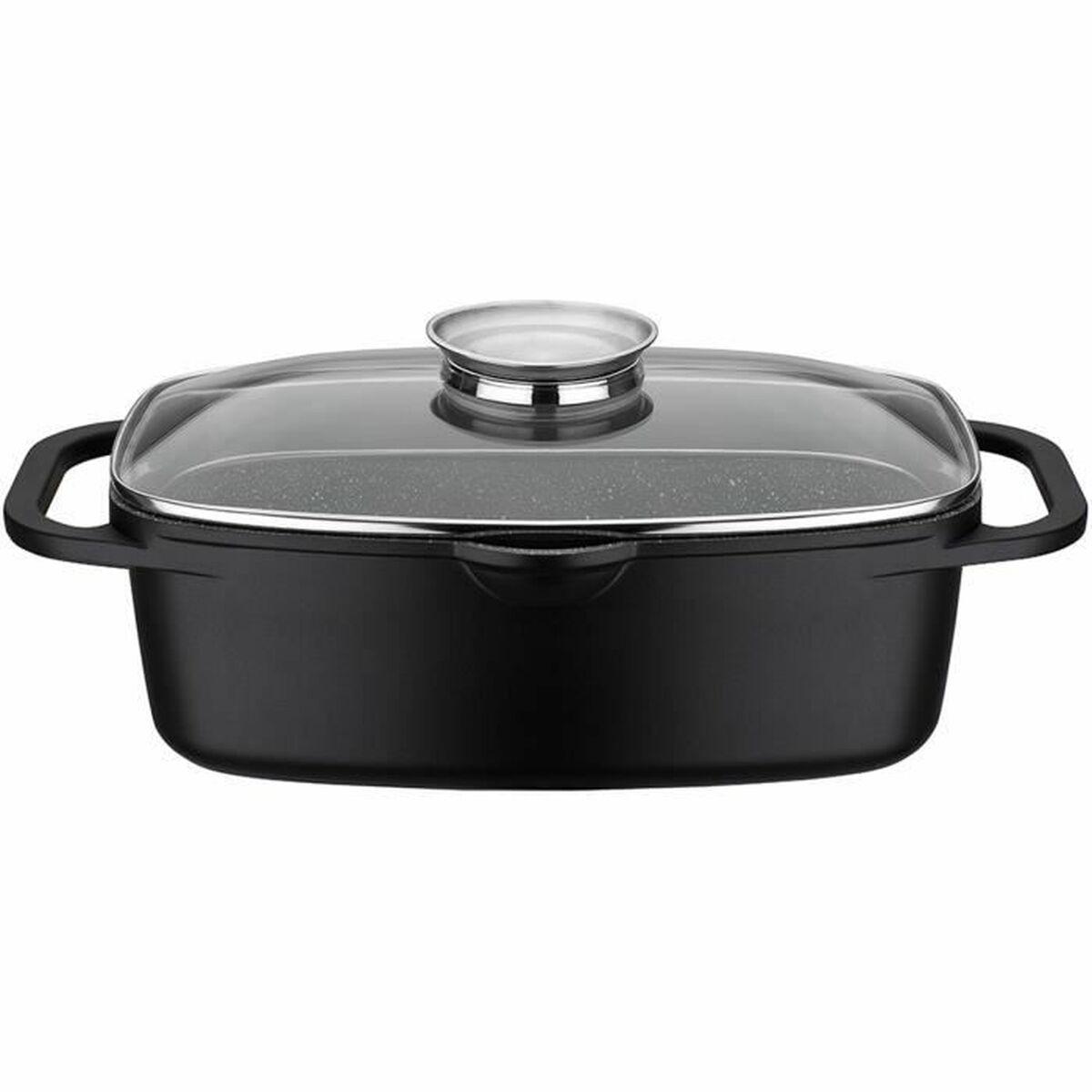 Casseruola con coperchio Baumalu Nero Ceramica