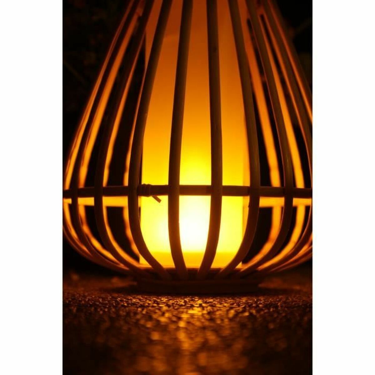 Lampada ad energia solare Beige Effetto fiamma - Image 4