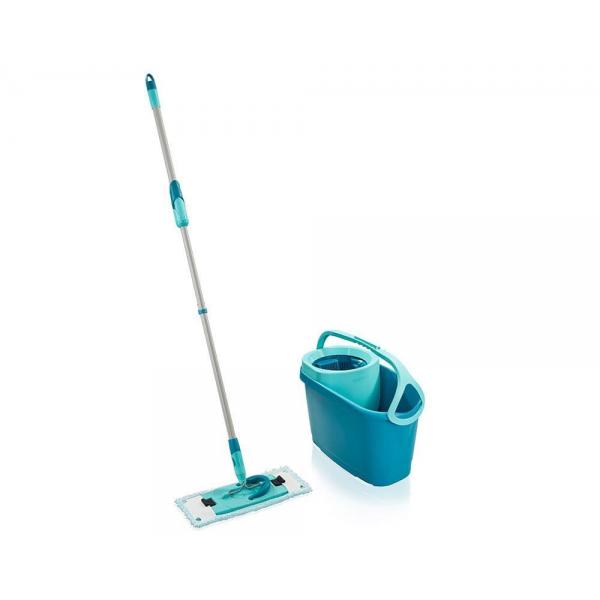 Mop with Bucket Leifheit 52120 Grigio 6 L Metallo (3 Pezzi)