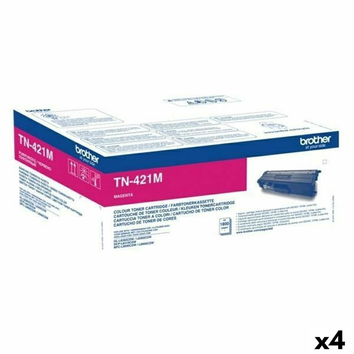 Toner Brother TN421M Magenta (4 Unità)