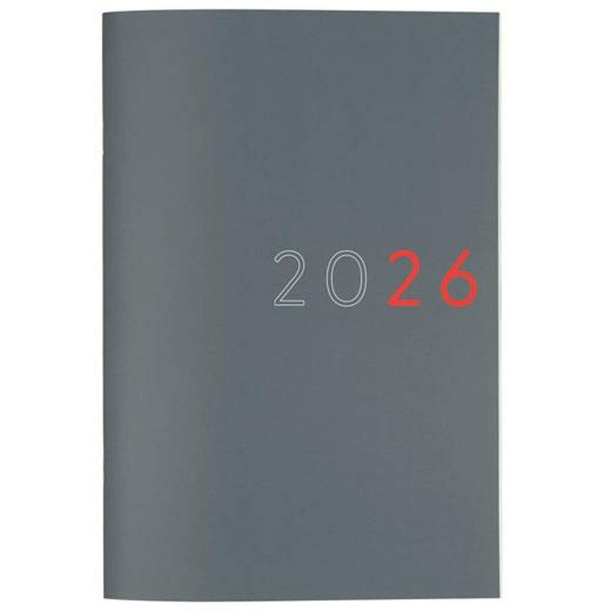 Agenda mensile Finocam Grigio Carta 16,5 x 24 cm
