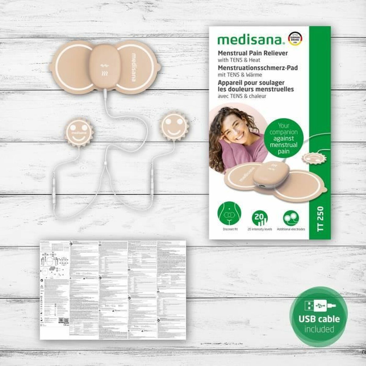 Massaggiatore Mestruale Rilassante Ricaricabile Medisana TT 250 Beige - Image 4