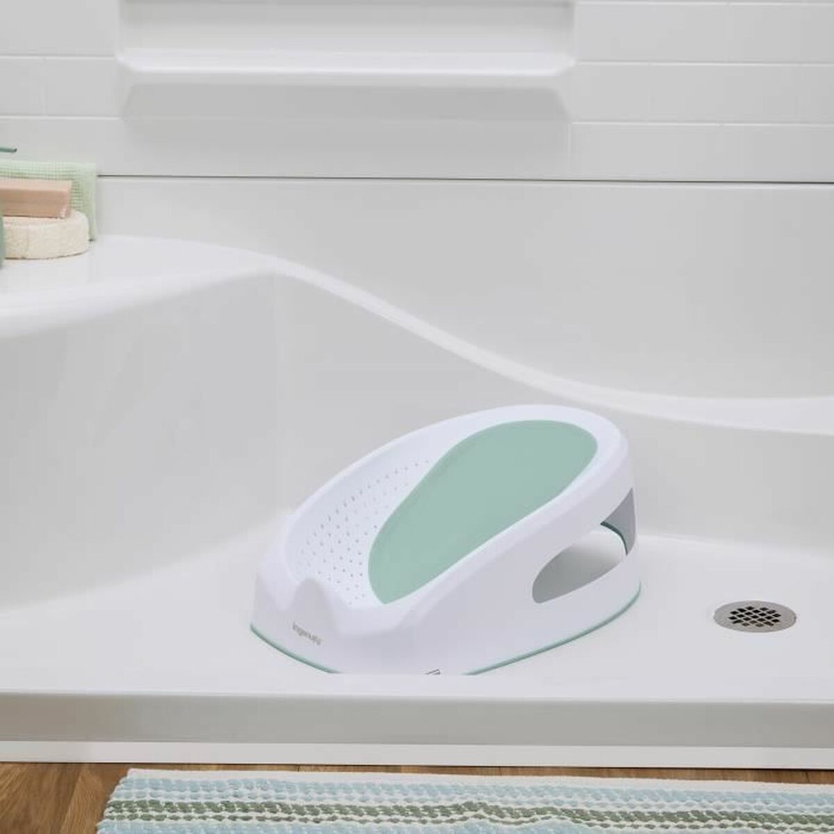 Sedia per vasca da bagno Ingenuity Verde 21,8 x 34,5 x 56,4 cm TPE - Image 3
