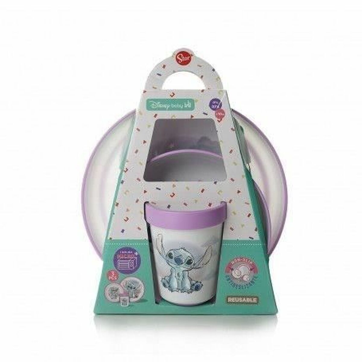 Set di Stoviglie Disney Melammina 3 Pezzi (2 Unità)