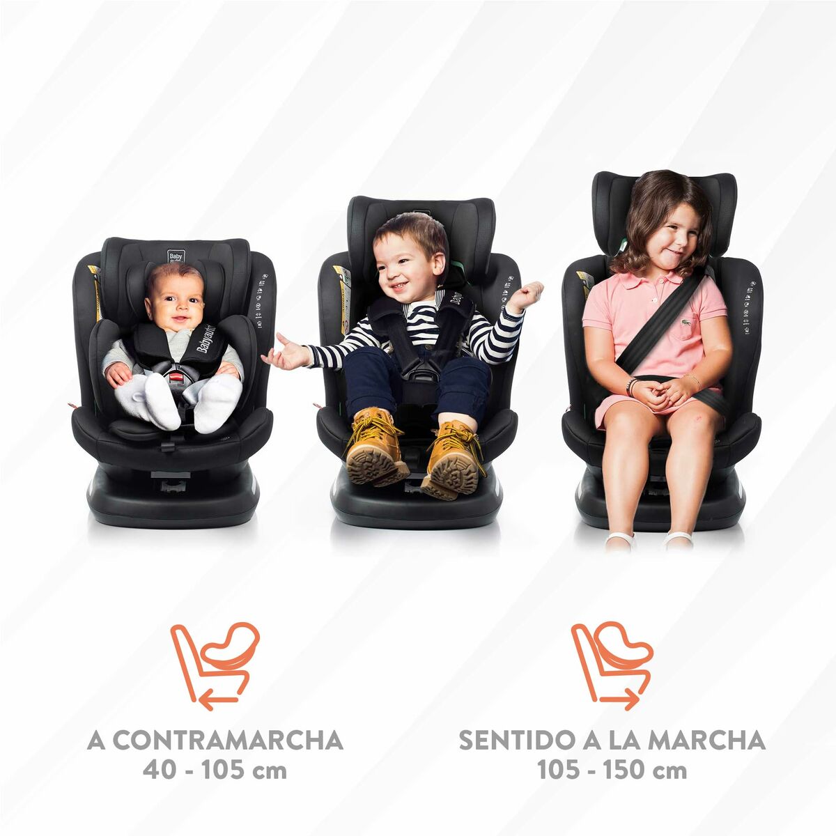 Seggiolino Auto Babyauto RODIA Nero 0 (de 0 a 10 kilos) I (9 - 18 kg) II (15-25 kg) III (22 - 36 kg) Per bambini ECE R129/04 - Image 4