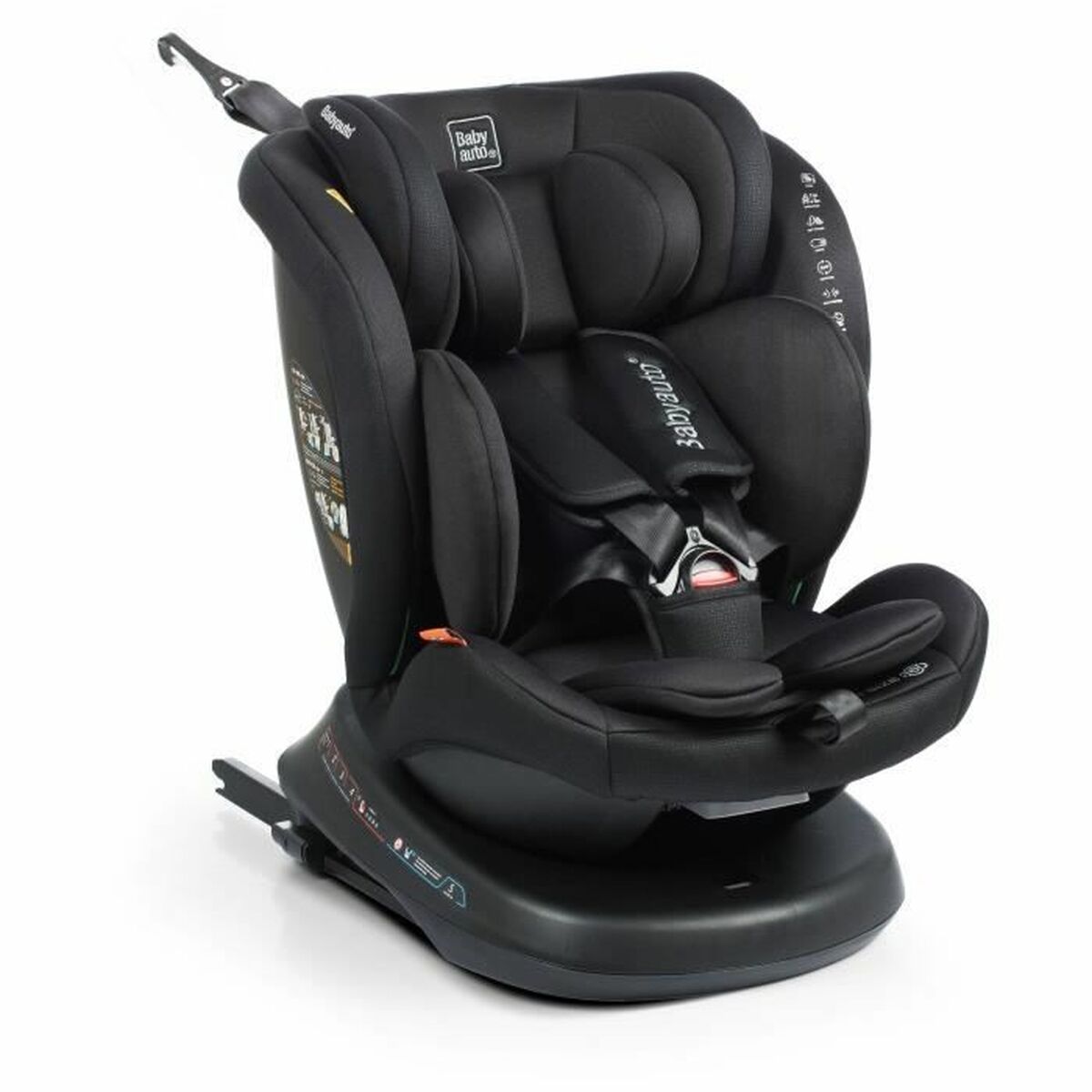 Seggiolino Auto Babyauto RODIA Nero 0 (de 0 a 10 kilos) I (9 - 18 kg) II (15-25 kg) III (22 - 36 kg) Per bambini ECE R129/04 - Image 5