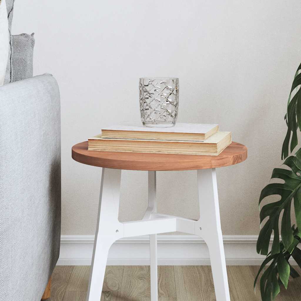 vidaXL Tablero redondo de madera maciza de haya Ø30x1,5 cm