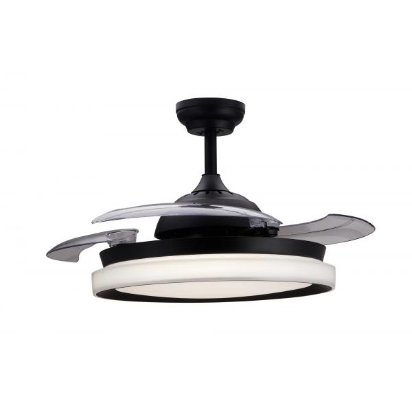 Ventilatore da Soffitto con Luce Philips Atlas Nero 35 W 28 W 4500 Lm (2700 K)