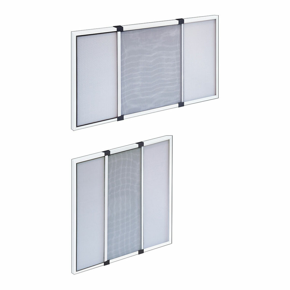 Zanzariera IRS Bianco 70 x 50 cm Finestre Estensibile (2 Unità)