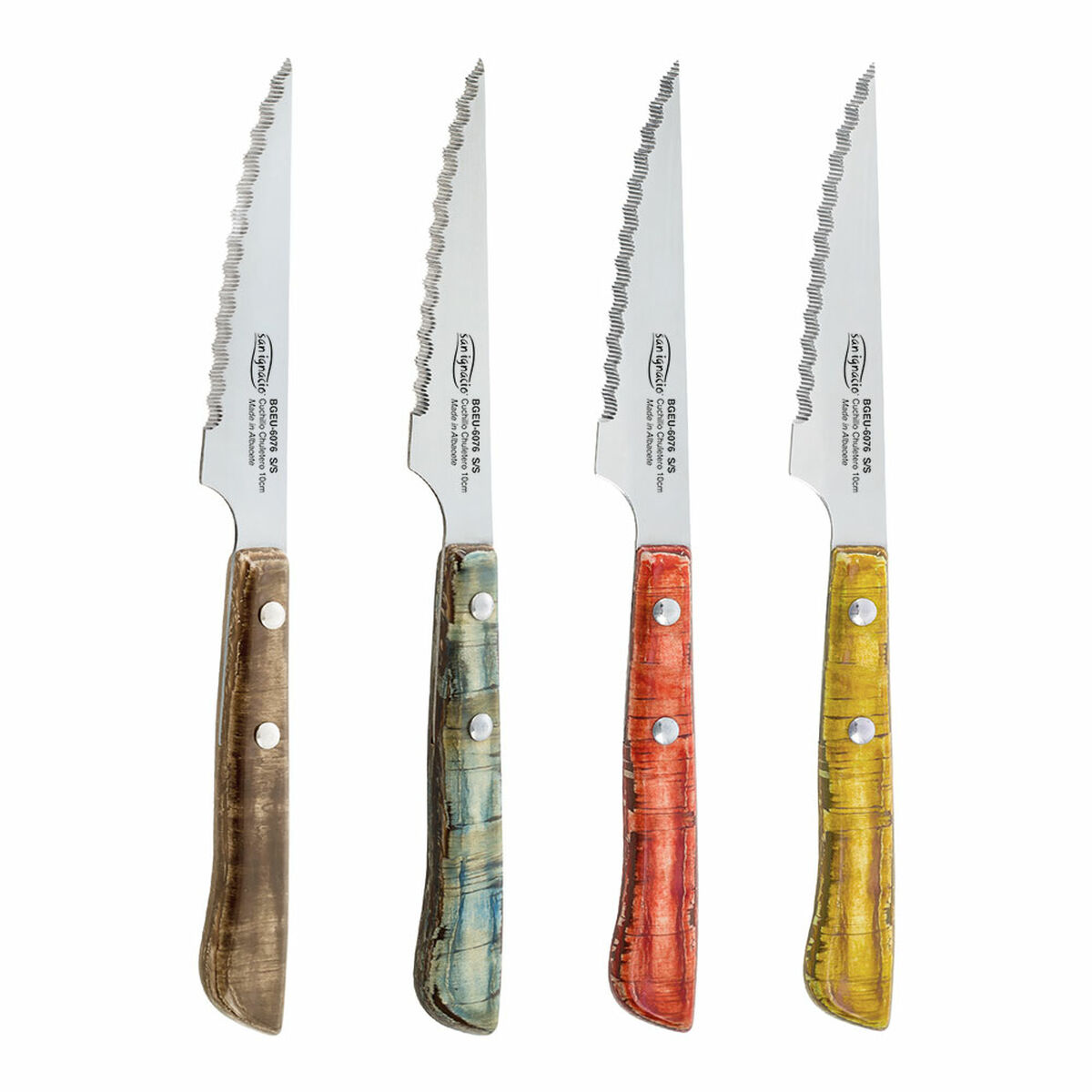 Set di Coltelli per Carne San Ignacio Evergreen BGEU-6076 Acciaio inossidabile