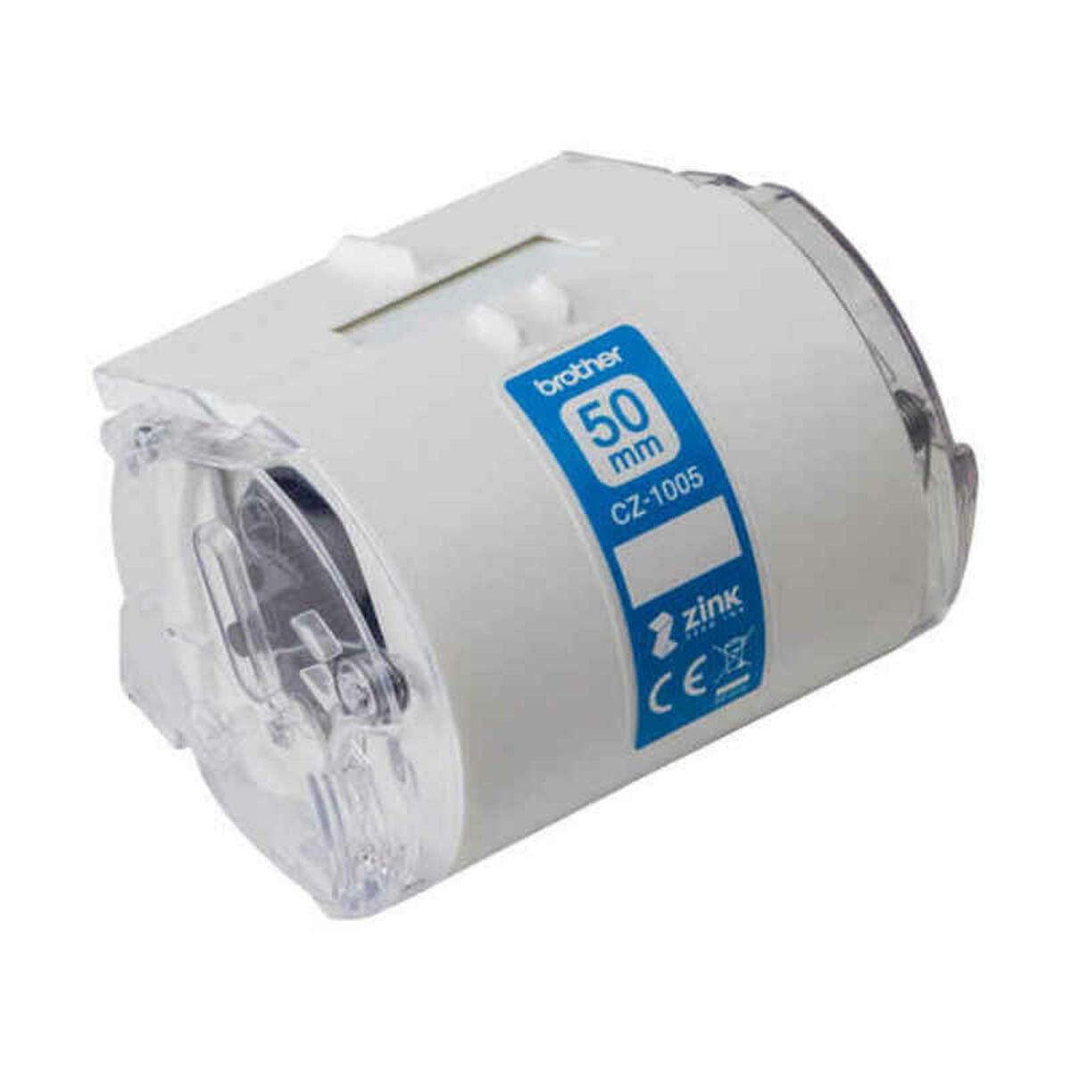 Nastro Laminato per Etichettatrici Brother BA79319 50 mm Azzurro Bianco