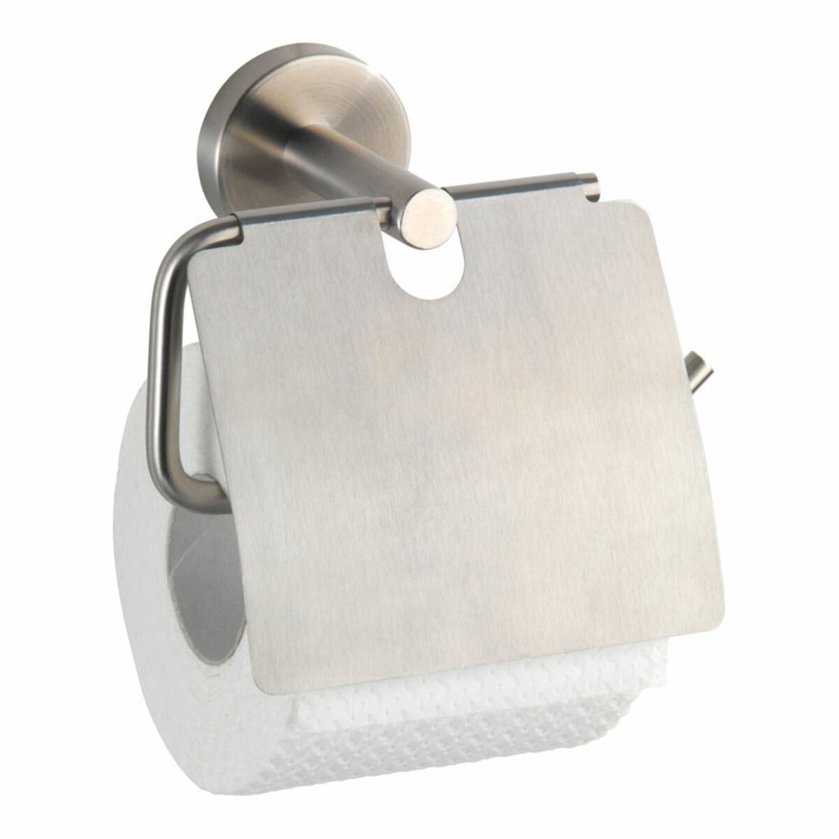Portarotolo di Carta Igienica Wenko bosio Acciaio inossidabile 15 x 13,5 x 7 cm