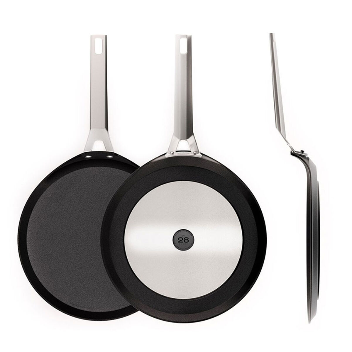 Padella per Crêpe Valira 4656/25 Ø 28 cm Nero Alluminio - Image 3