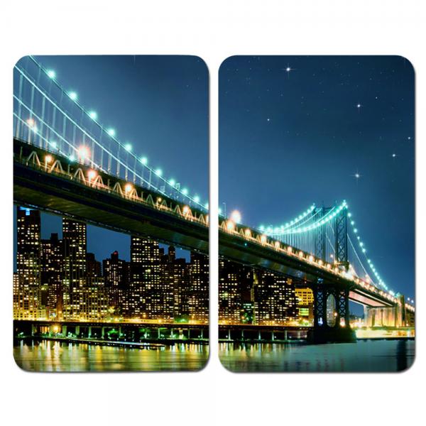 Tagliere Wenko Brooklyn Bridge 30 x 52 cm Vetro temperato (2 Unità)