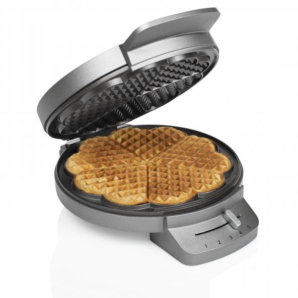 Macchina da Waffle Princess 01.132380.01.001 1200 W Nero Argentato Acciaio