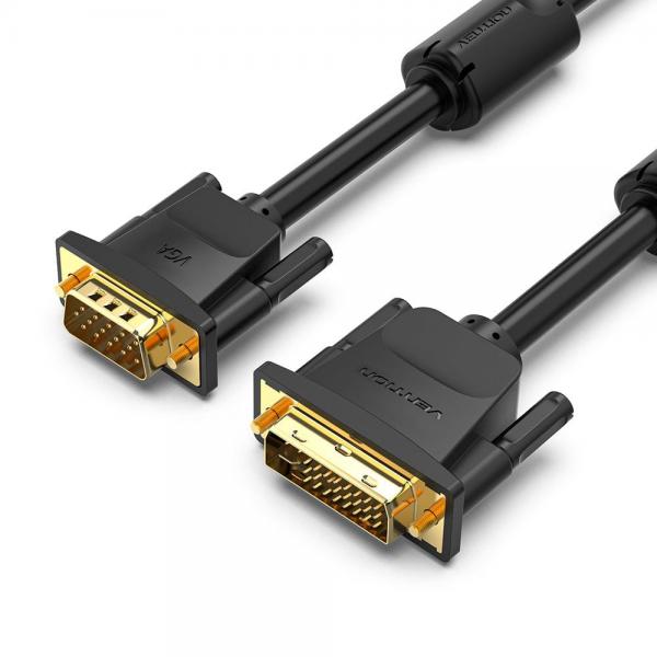 Adattatore VGA con DVI Vention EACBI Nero 3 m