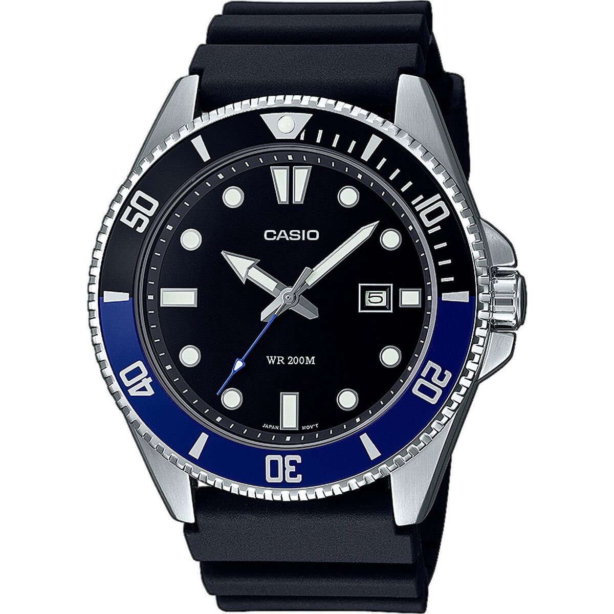 Orologio Uomo Casio MDV-107-1A2VEF Nero (Ø 44 mm)