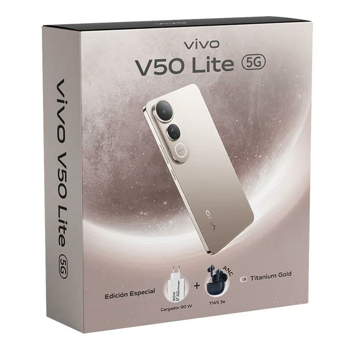 Smartphone Vivo V50 Lite 6,7" mediatek dimensity 6300 8 GB RAM 256 GB Marrone Dorato - Image 5