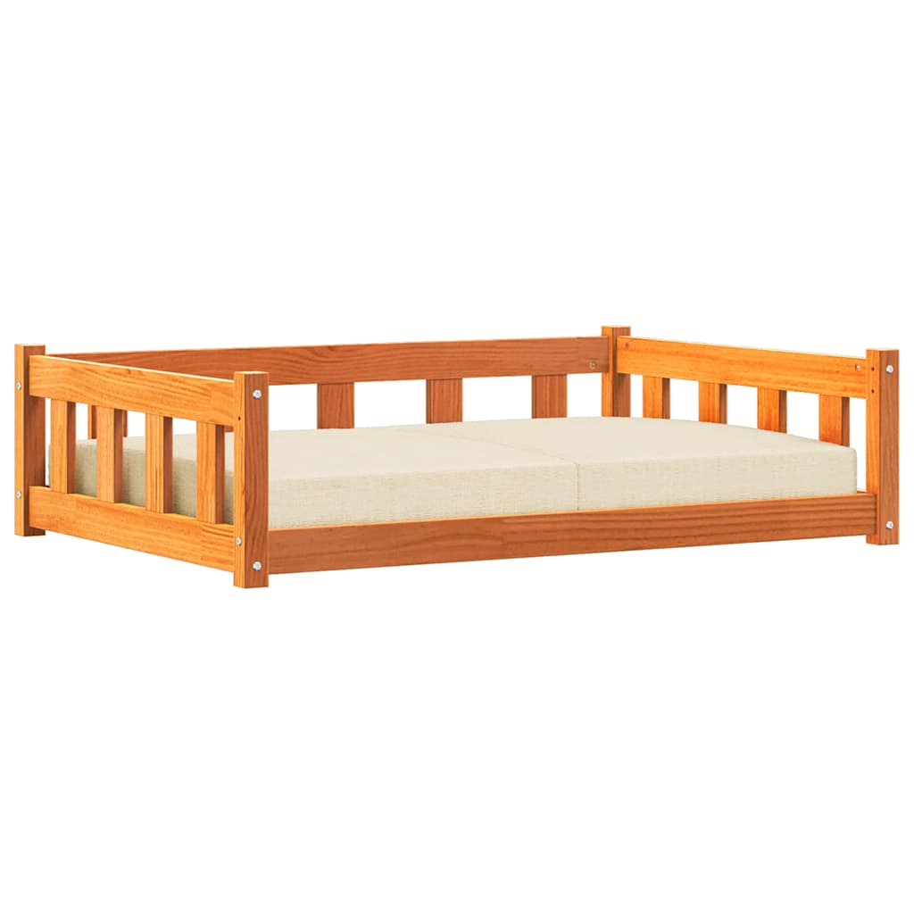 vidaXL Lit pour Chien Brun cire 55 x 45 x 28 cm Pin massif - Image 3