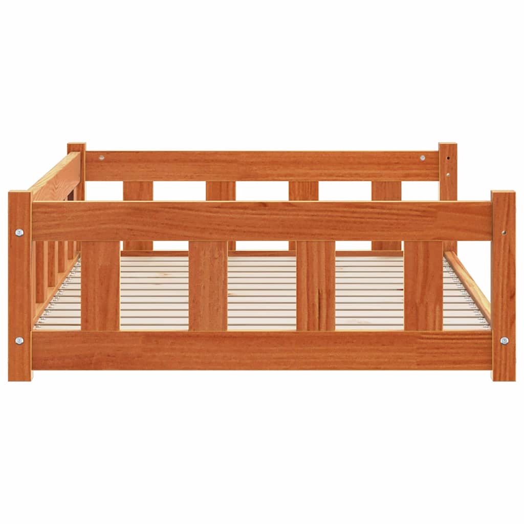 vidaXL Lit pour Chien Brun cire 55 x 45 x 28 cm Pin massif - Image 5