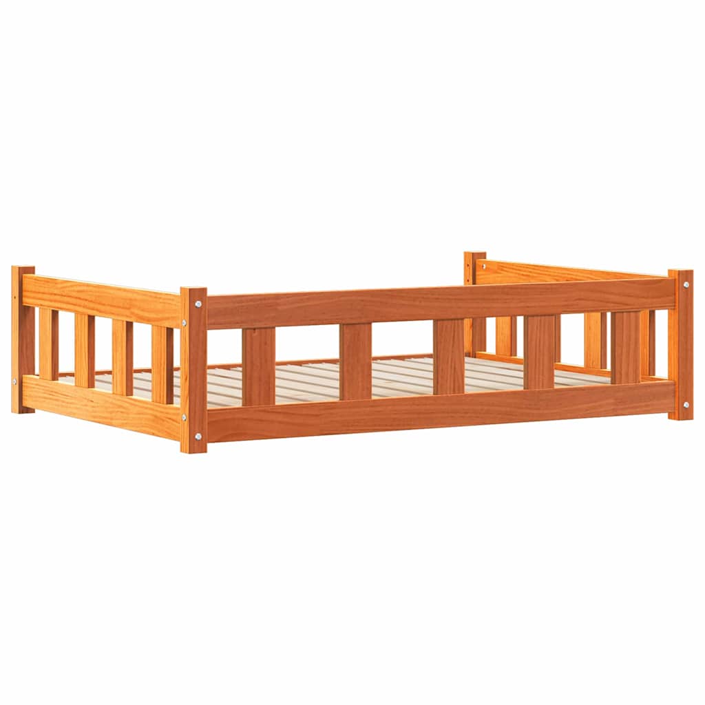 vidaXL Lit pour Chien Brun cire 55 x 45 x 28 cm Pin massif - Image 6