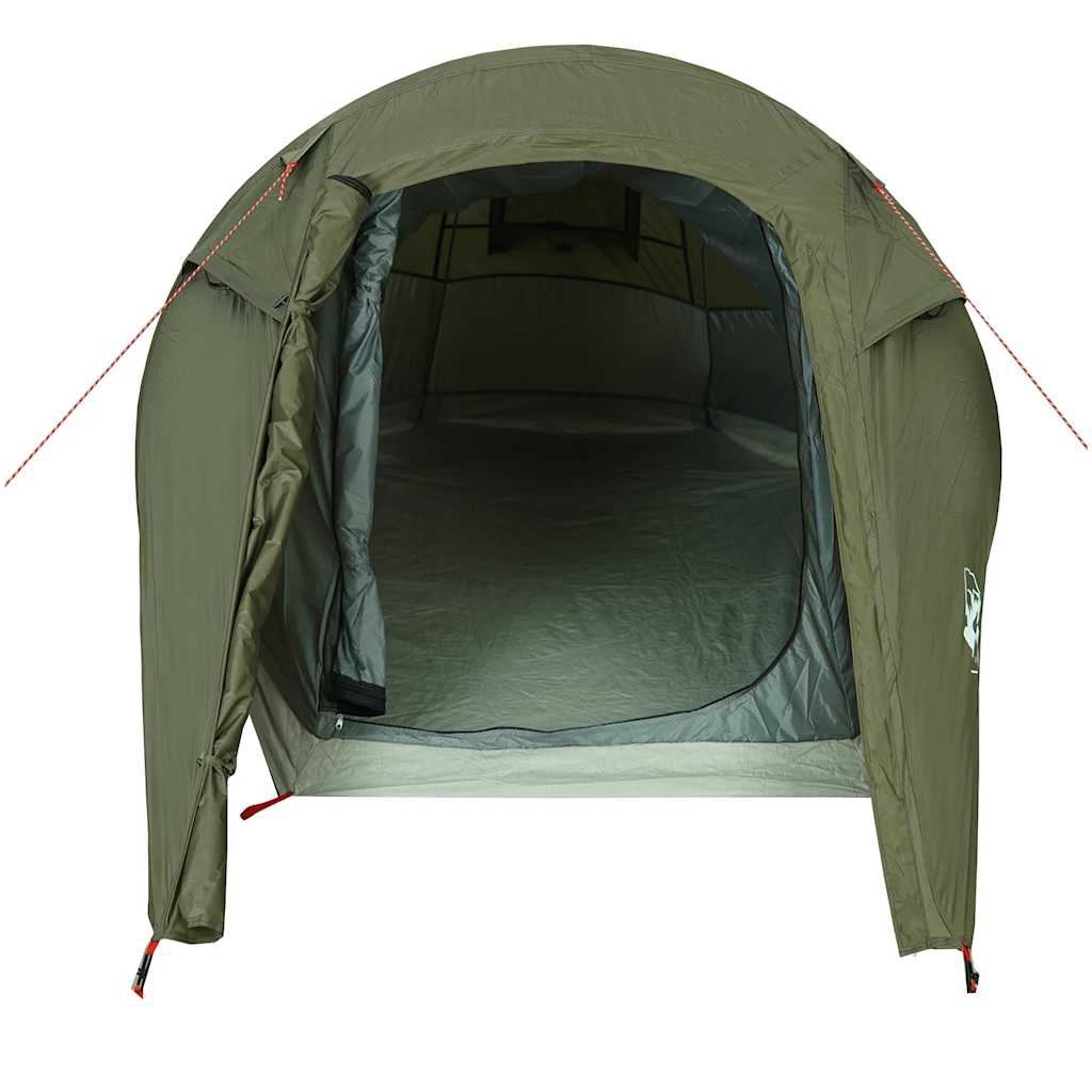 vidaXL Tente de camping tunnel 2 personnes vert olive imperméable - Image 6