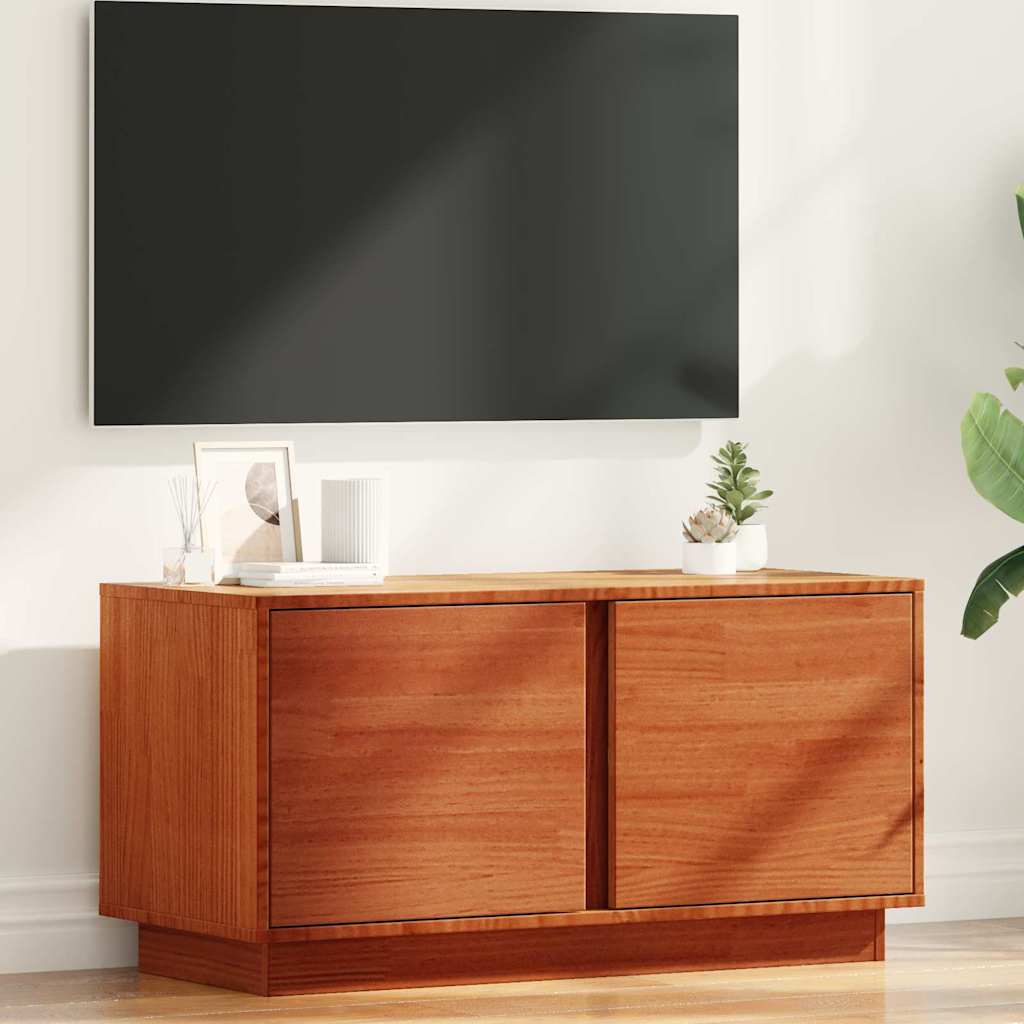 vidaXL Gabinete de TV Marrón cera 80 x 35 x 40,5 cm