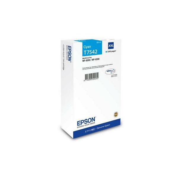 Epson T7542 Cartuccia D'inchiostro 1 Pz Originale Rendimento Ultra Elevato Ciano (epson T7542 - 69 Ml - Misura Xxl - Ciano - Originale - Cartuccia d'