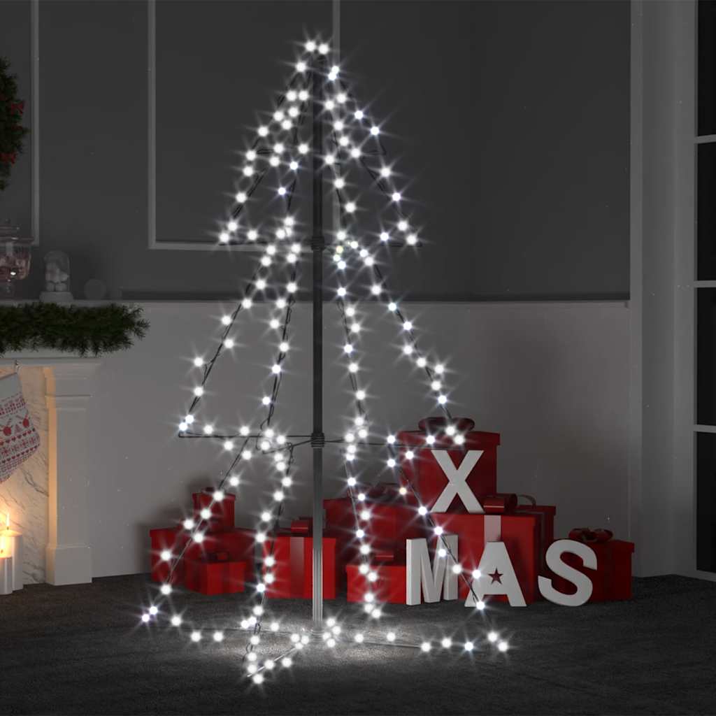 Albero Di Natale A Cono 160 Led Per Interni Esterni 78x120 cm