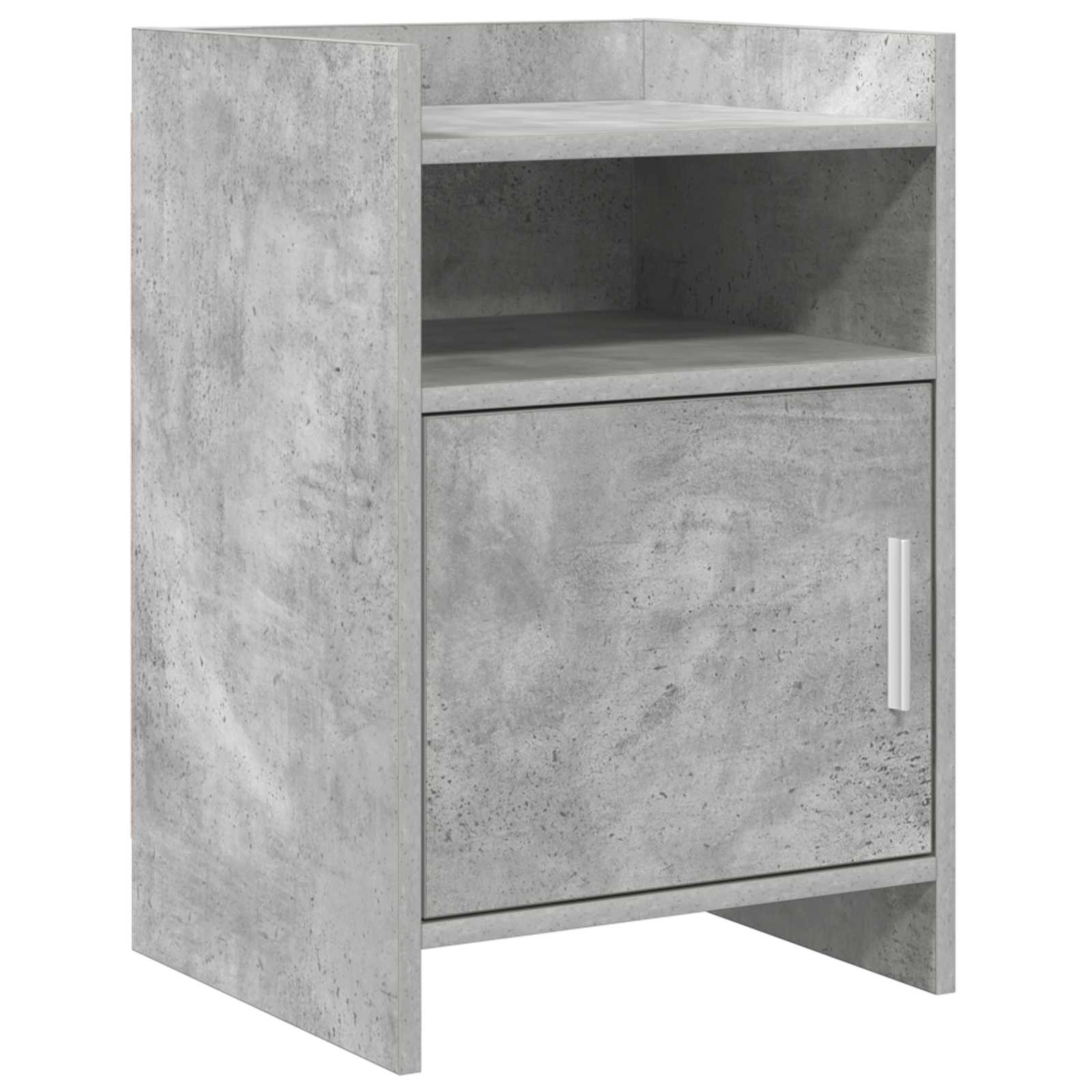 Comodini Grigio Cemento 40 X 36 X 60 Cm Legno Ingegnerizzato