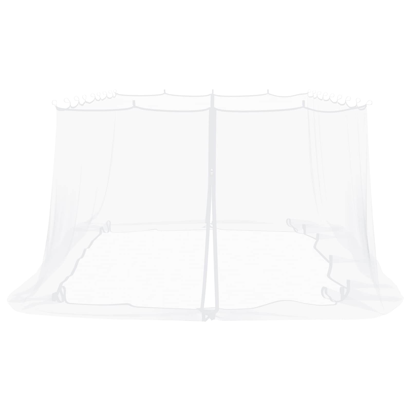 Zanzariera Per Gazebo 220 Mesh Bianco 6 X 3 X 2 M Poliestere - Image 4