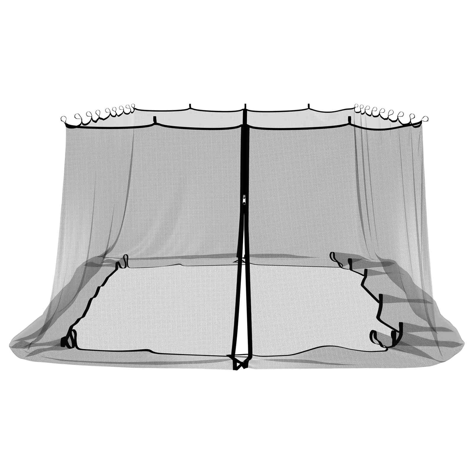 Zanzariera Per Gazebo 220 Mesh Nero 6 X 3 X 2 M Poliestere - Image 4