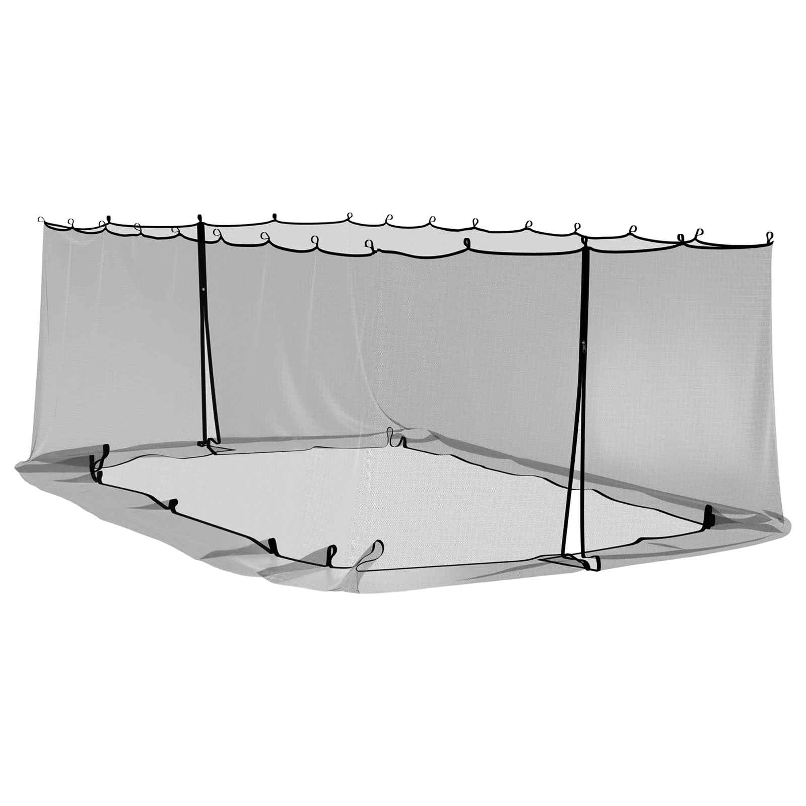 Zanzariera Per Gazebo 220 Mesh Nero 6 X 3 X 2 M Poliestere - Image 6