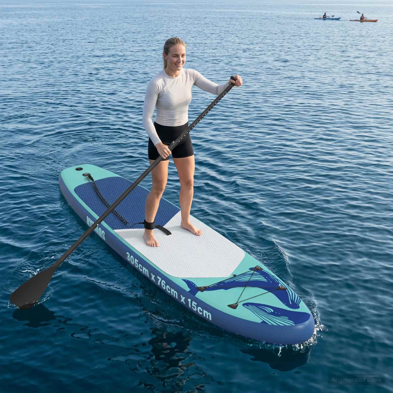 Tavola Da Paddle Gonfiabile Hydros 305 X 76 X 15 Cm Turchese