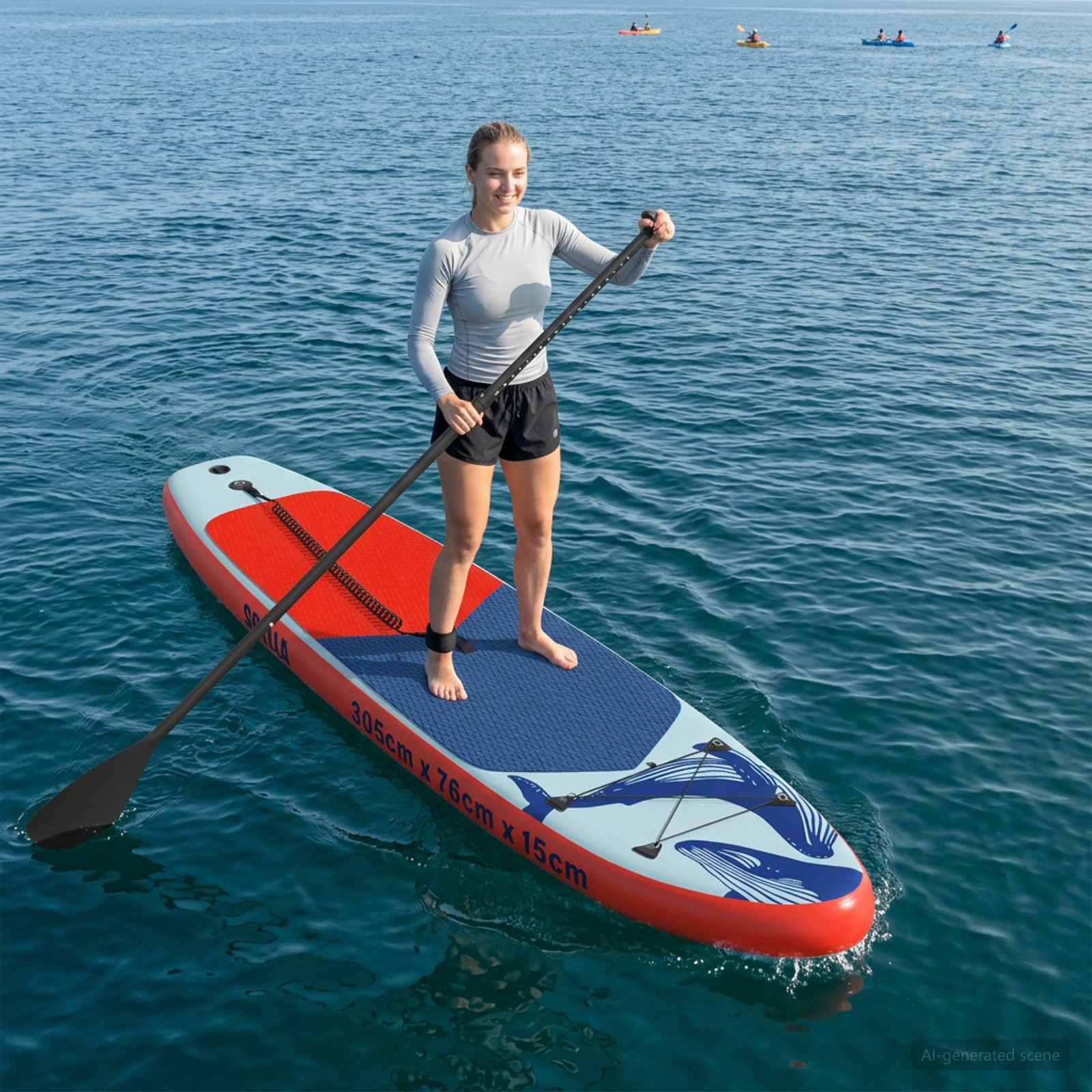 Tavola Da Paddle Gonfiabile Scylla 305 X 76 X 15 Cm Blu Per