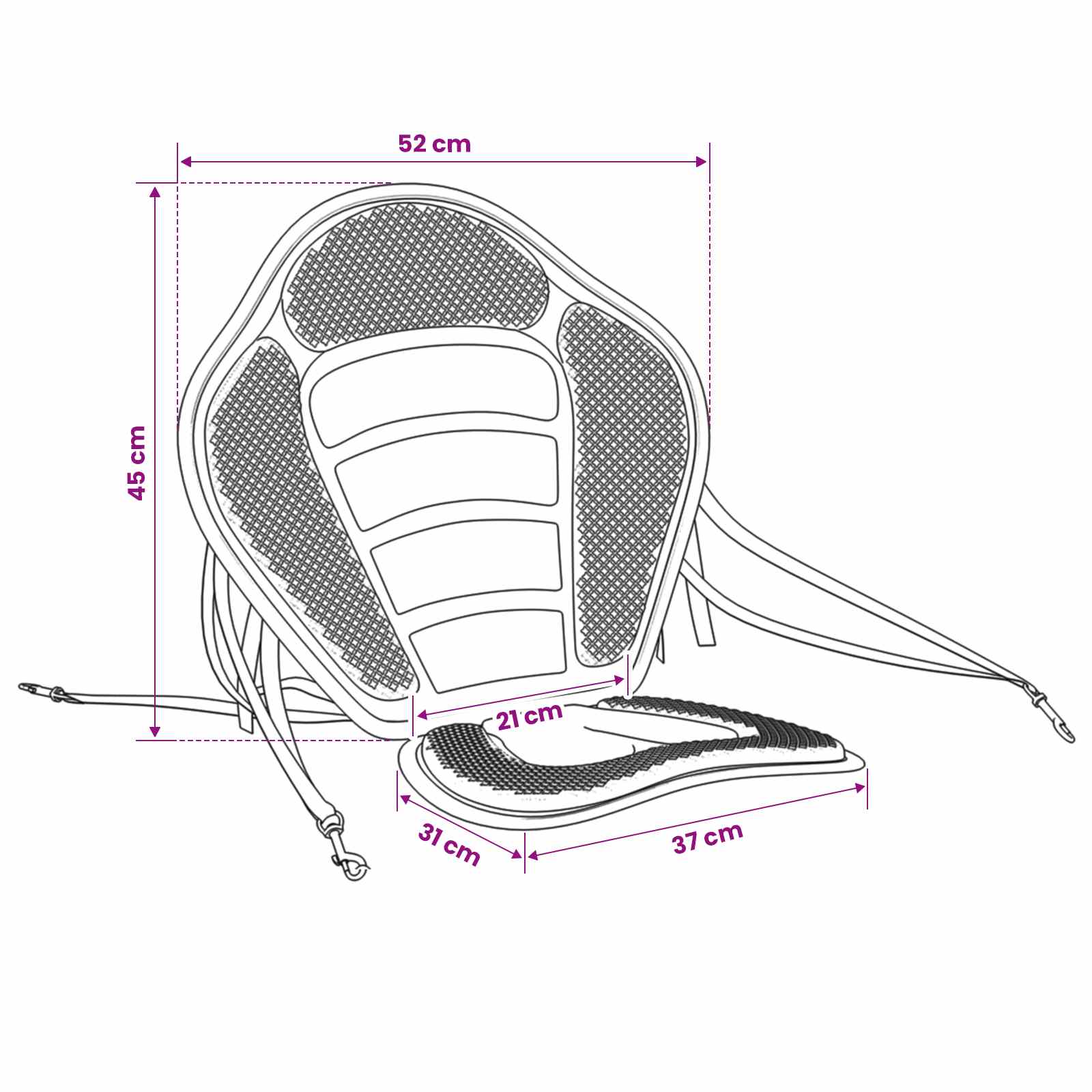 52 X 31 X 45 Cm Nero - Image 4
