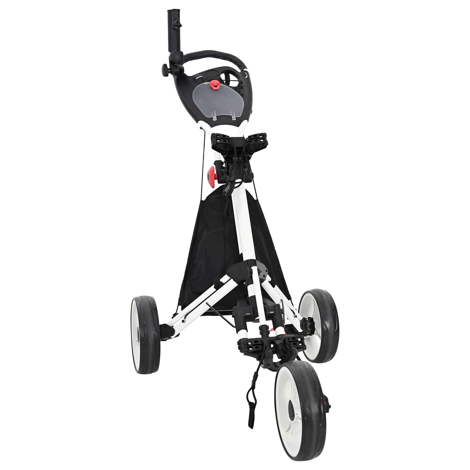 Carrello Da Golf Nero E Bianco 100 X 69 X 114 Cm Alluminio