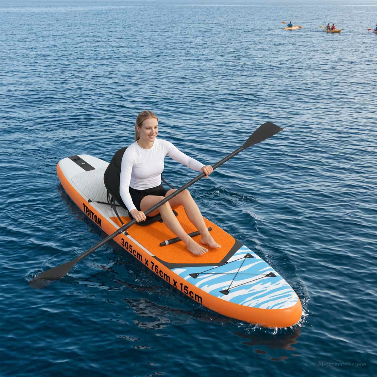 Sup Board Con Seggiolino 2-IN-1 Triton 305 X 76 X 15 Cm Blu Per - Image 3