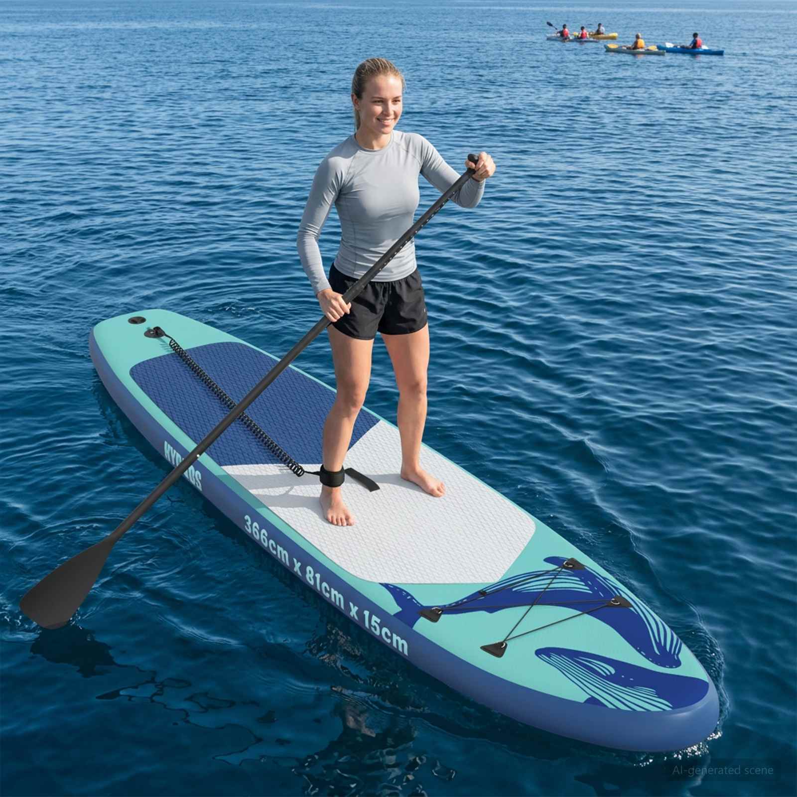 Tavola Da Paddle Gonfiabile Hydros 366 X 81 X 15 Cm Turchese